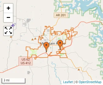 Area schools map
